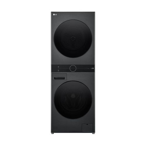 LG WT1311PB 13/10KG WashTower™ with Centre Control™, Smart Washer Dryer, AI Direct Drive™, Black PLUS FREE MICROWAVE