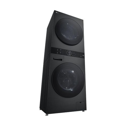 LG WT1311PB 13/10KG WashTower™ with Centre Control™, Smart Washer Dryer, AI Direct Drive™, Black PLUS FREE MICROWAVE