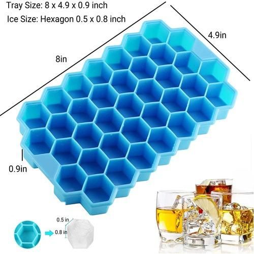 Silicone Ice Cube Trays with Lids Flexible Ice Trays for Freezer 37 Cubes  Ice Cube Molds for Whiskey Cocktails Chilled Drinks - China Silicone Ice  Cube Molds and Ice Cube Molds price