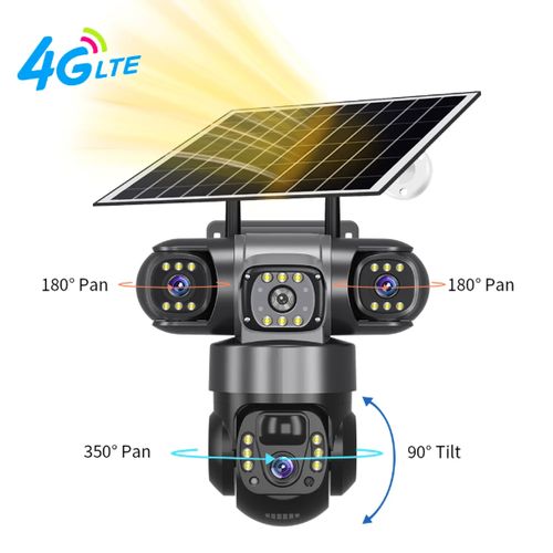 product_image_name-Generic-V380 Triple Lens HD Security Solar Camera with 4G Sim Card slot Outdoor Smart Wirel-2