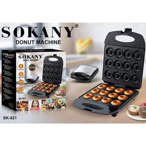 product_image_name-Sokany-12-Hole Donut Maker – Non-Stick Electric Mini Donut Machine with Automatic Temperature Control-1