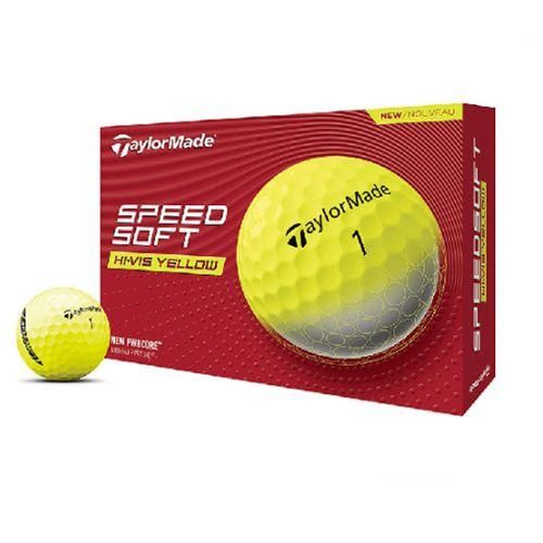 product_image_name-Taylormade-Speedsoft 12 Golf Ball Pack (Hi-Vis Yellow)-1