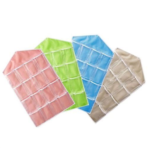 Multi-Purpose 16 Pocket Clear Hanging Closet Organizer Storage Bag – All  About Tidy