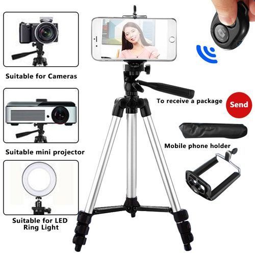 product_image_name-Generic-Folding Tripod With Bluetooth Remote Control-1