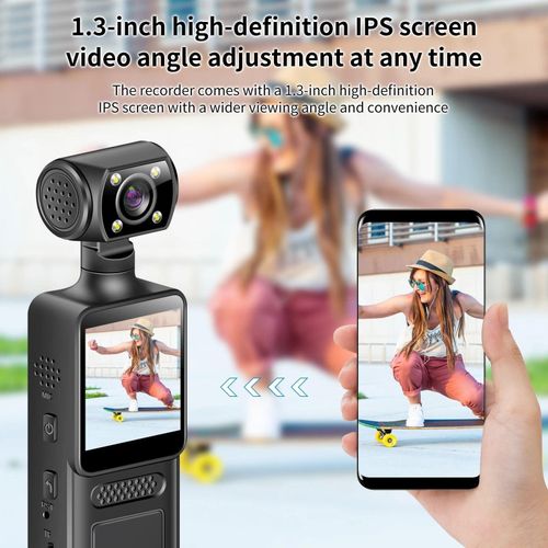 product_image_name-Generic-Security Body Camera With 4K Ultra HD, Waterproof Case, Clip Design, And IR Night Vision-2