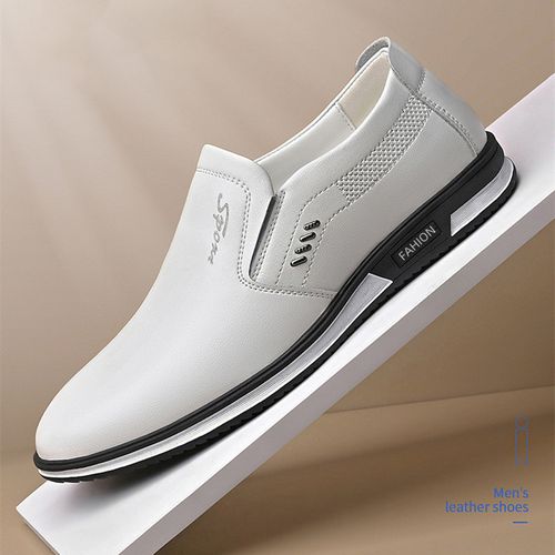 White leather formal clearance shoes for mens