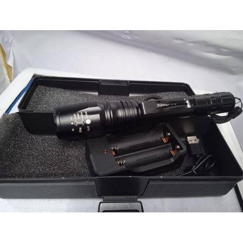 product_image_name-Generic-Tactical LED Zoom Flashlight and Torch with Waterproof Design and USB Charging Feature-1