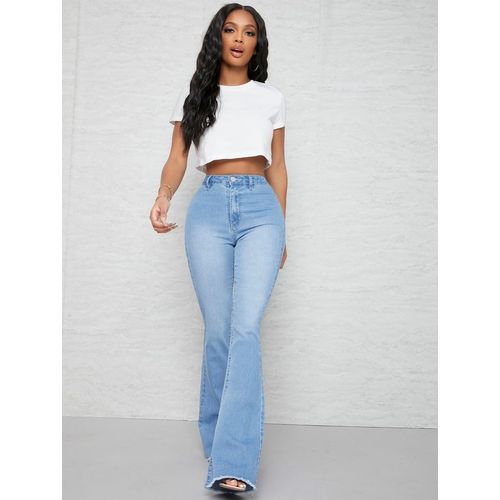 Slit fit flared jeans - Women's fashion