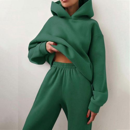 Fashion Women's Tracksuit Casual Solid Long Sleeve Hooded @ Best Price  Online