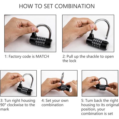 product_image_name-Generic-Stellar 5 Digit Password Padlock Resettable High Security Lock for Backpack and Gym-4