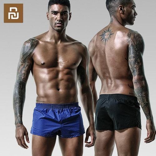 Men's Boxers Cotton Underwear Loose With Elastic Waistband Shorts
