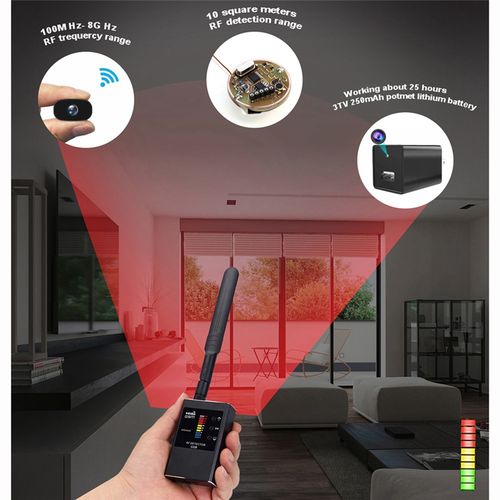 Hidden Camera Detectors, Bug Detector GPS Detector RF Signal Scanner Device  Detector for GPS Tracker Camera Finder