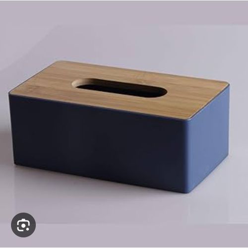product_image_name-Generic-Rectangular Tissue Box with Bamboo Lid – Leather Serviette Holder-1