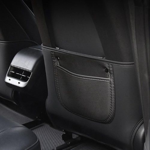 Generic For Tesla Model 3 Model Y 2021 Leather Car Seat Back Cover  Anti-Kick Pad Protective Child Kick Pad @ Best Price Online