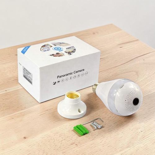 product_image_name-Generic-Flashing Lights Security Warning Alerts Panoramic 1080P Wireless Security Light Bulb Camera -1