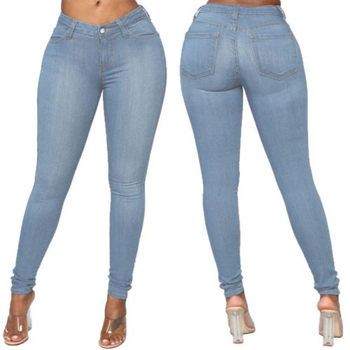 SCDZS Stretch Jeans for Women Skinny High Waist Woman Denim Pencil Pants  Denim Tight Trousers (Color : Blue, Size : XL Code) : : Clothing,  Shoes & Accessories