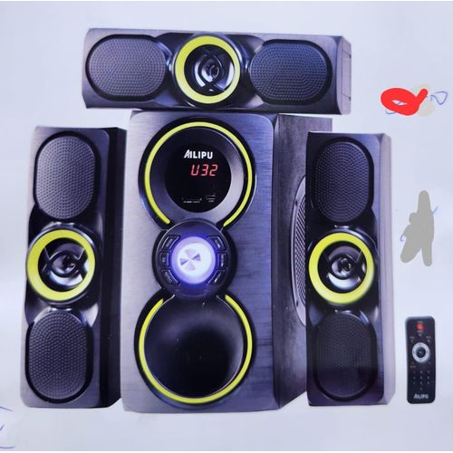 product_image_name-Generic-3.1 Channel Multimedia Speaker System with High-Power Woofer - Bluetooth Connectivity, FM, USB Input, and Remote Control-2