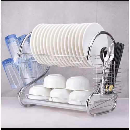 product_image_name-Generic-2Tier Stainless Steel Dish Drainer-1