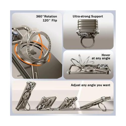 product_image_name-Generic-Minimalist Titanium Frame Case for iPhone 15 Pro Max – Lightweight & Durable with Wireless Charging Support-5