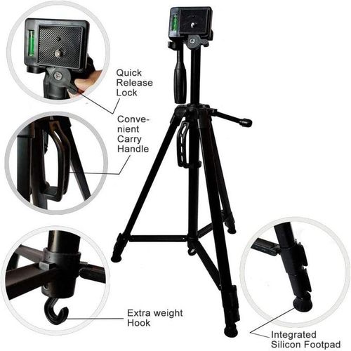 product_image_name-Generic-Sturdy 3366 Tripod for Camera Stabilization & Framing-2