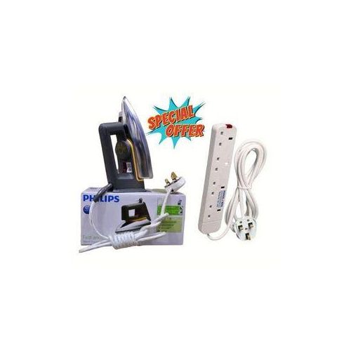 product_image_name-Philps-s Dry Iron Box + A FREE Heavy Duty 4-Way Socket Extension-1