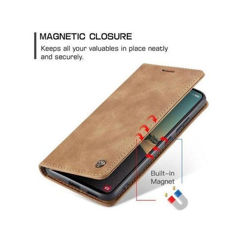 product_image_name-Generic-Brown Retro Leather Wallet Flip Cover for Redmi Note 14 Pro Plus 5G – CaseMe Magnetic Stand Case with Card Slots & All-Round Protection-5