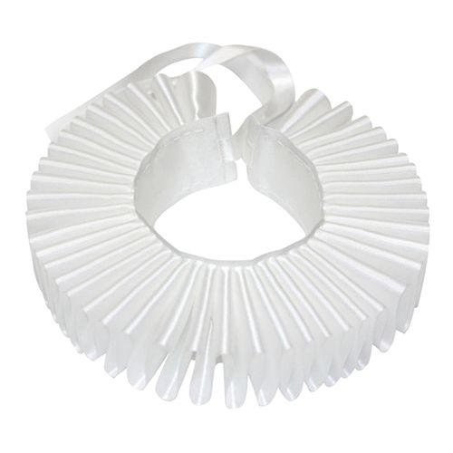  GRACEART White Elizabethan Dickens Ruffle Neck Clown Collar  White : Clothing, Shoes & Jewelry