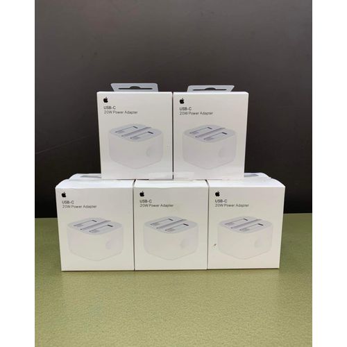 product_image_name-Apple-Official White 20W USB-C Fast Charger With Folding Pins - For IPhone 13 Pro-1