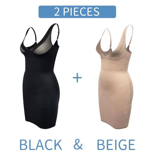 Fashion Full Slips Underdress Body Shaper Tummy Control Shapewear Waist  Trainer Bodysuit lir Seamless Slimming Underwear Corset @ Best Price Online