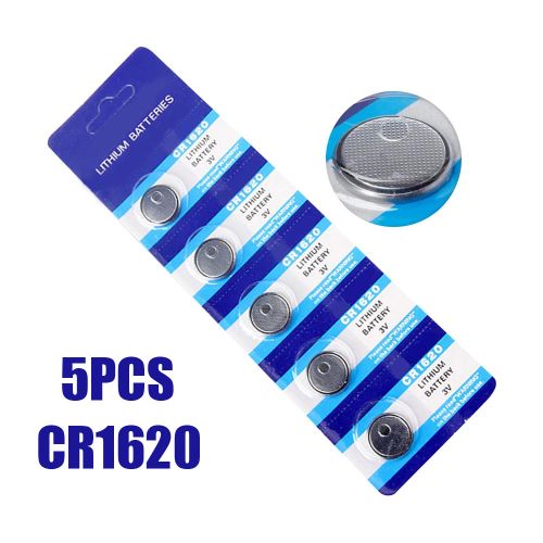 Button & Coin Cell Battery: Size CR1620, Lithium-ion