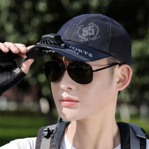 Women Men Summer Usb Charging Cooling Fan Baseball Cap Outdoor