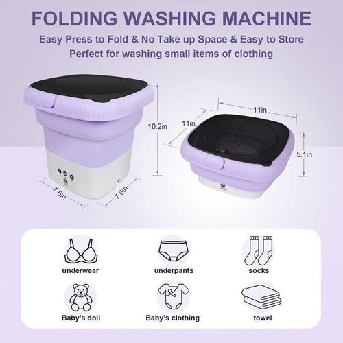 Mini Portable Washer Washing Machine And Dryer 7.5KG Small Washing Machine, MULTICOLOR