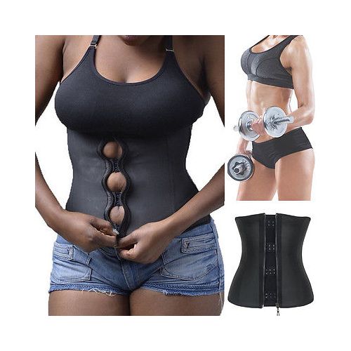 Women Waist Trainer Cincher Body Shaper Latex Rubber Underbust