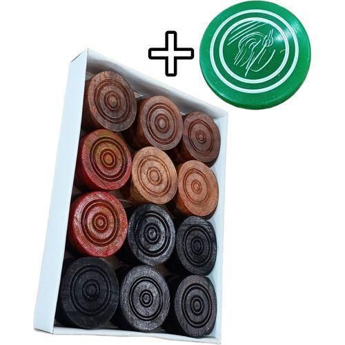 product_image_name-Sunny-Carrom Striker + Full Set Coins Durable Precise Good Bounce nk-1