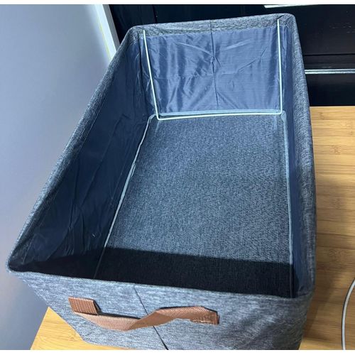 product_image_name-Generic-Foldable Fabric Storage Basket 50x35x24cm Clothes Organizer-3