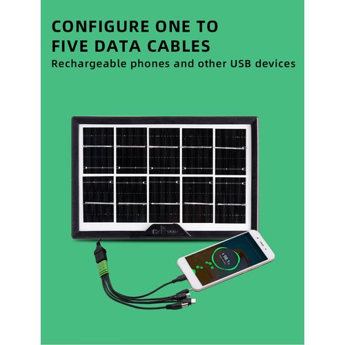 product_image_name-CcLamp-Solar Power Mobile Phone Charging Solar Panel With USB Cable-2