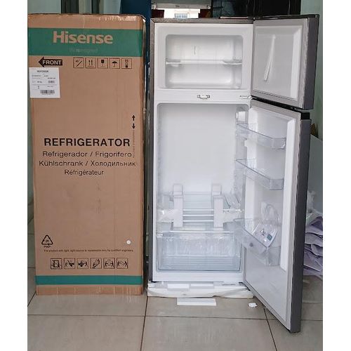 product_image_name-Hisense-Fridge REF205DR Double Door With Adjustable Leg 205L-SILVER With FREE FRIDGE GUARD-3