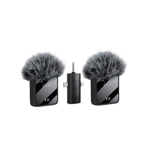 product_image_name-Generic-F11-2 Dual Mic 3-in-1 Wireless Microphone Set for iOS (Lightning), Type-C & 3.5mm-1