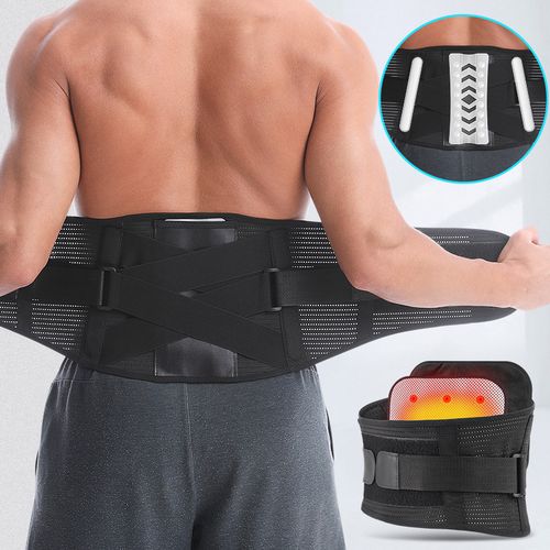 Generic (Black)Magnetic Therapy Lumbar Support Self Heating Back Belt Waist Brace  Support Belt With 2 JIN @ Best Price Online