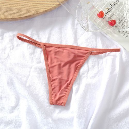 Generic M_XL Cotton Bikini Panties T_back Sexy Low Waist Women