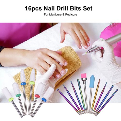 GetUSCart- Alety Electric Nail Drill Kit, Portable Electric Nail File for  Acrylic Gel Nails, Professional Nail Drill Machine Efile Manicure Pedicure  Tools with Gold Nail Drill Bits for Home Salon Use