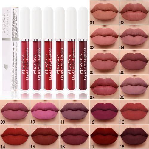 product_image_name-Generic-Maxfine Matte Liquid Lipstick Waterproof Lip Gloss Lasting Makeup-05-2