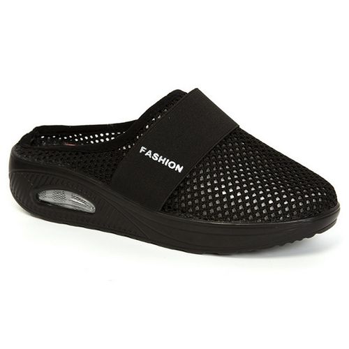 Sport Fashion black Women Walking Shoes Air Cushion Slip On