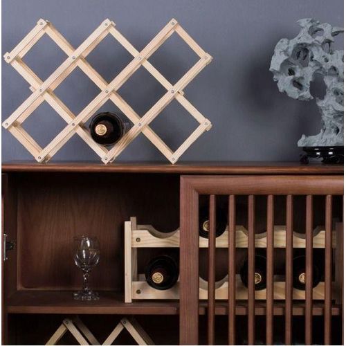 product_image_name-Generic-Foldable 10slots wooden wine bottle rack-5
