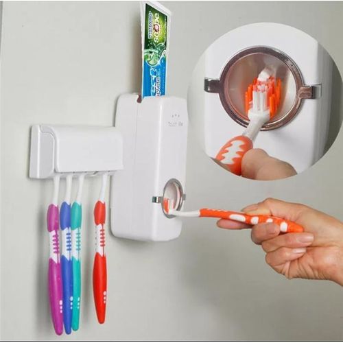 product_image_name-Touch Me-Classic Toothpaste Dispenser With Toothbrush Holder-1