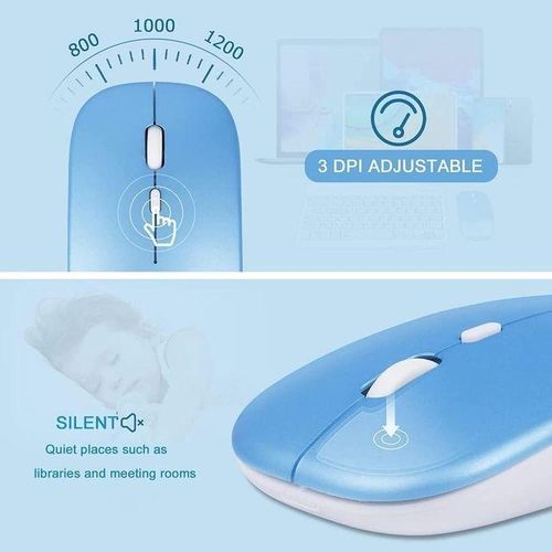 product_image_name-Generic-Wireless Keyboard and Mouse Bluetooth Rechargeable Wireless Mouse Keyboard Set Ultra-Slim Portable Compact Keyboard and Mouse Combo for Computer/PC/Windows/Win7/8/10/11 Mac/iPad/iOS/Phone/Android-5