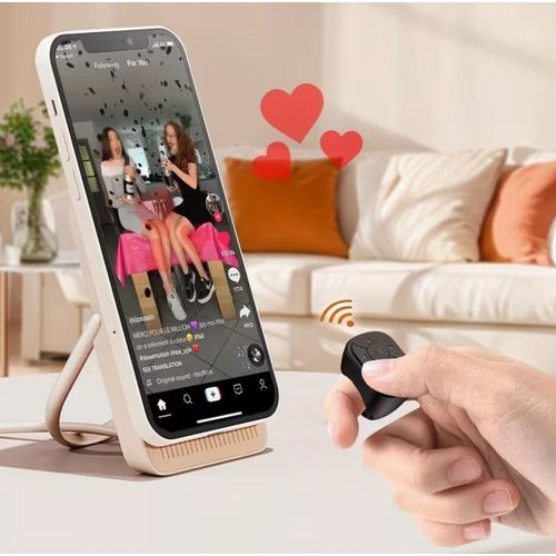 product_image_name-Generic-TikTok Scrolling Ring - Remote Control for TikTok, Bluetooth Page Turner Ring Scroller for iPhone iPad, Camera Shutter Short Video and Music Remote Controller, iOS Android Phone Compatible-4