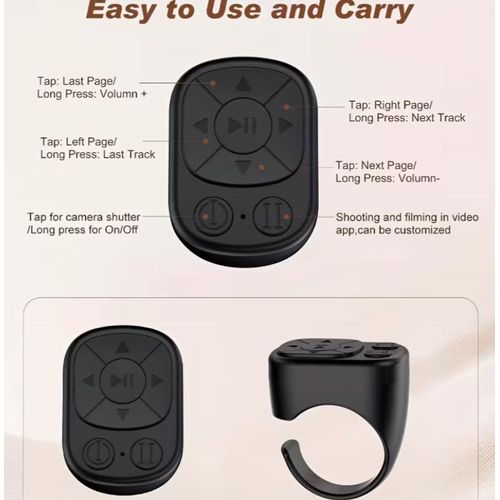 product_image_name-Generic-TikTok Scrolling Ring - Remote Control for TikTok, Bluetooth Page Turner Ring Scroller for iPhone iPad, Camera Shutter Short Video and Music Remote Controller, iOS Android Phone Compatible-5