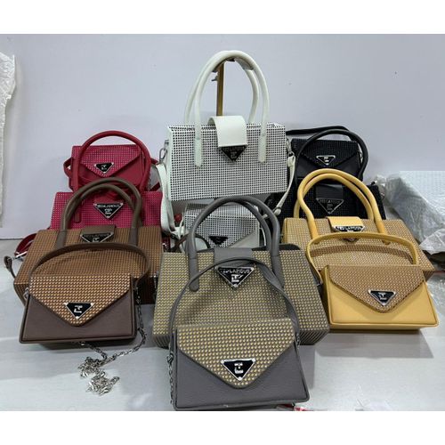 product_image_name-Fashion-2 in 1 Houndstooth pattern handbag and matching shoulder bag set.-3