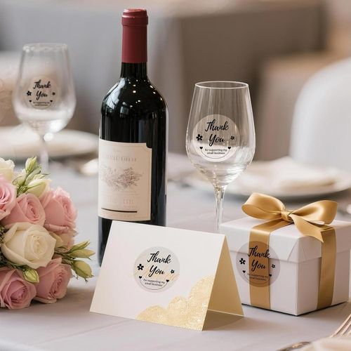 product_image_name-Phomemo-Transparent Clear Round Self Adhesive Label 50x50mm 1.96 x 1.96 Scratch Resistant, Waterproof And Oilproof-4